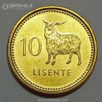 سکه 10 لیسنته لسوتو 1998 (بسیار کمیاب)(UNC)
