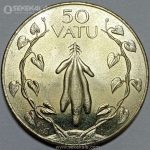 سکه 50 واتو وانواتو 1999 (UNC) بسیار کمیاب