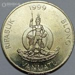 سکه 50 واتو وانواتو 1999 (UNC) بسیار کمیاب