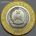 سکه 5 کوانزا دوفلزی کمیاب آنگولا 2012 (UNC)