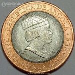 سکه 20 کوانزا دوفلزی کمیاب آنگولا 2014 (UNC)