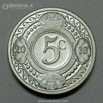 سکه 5 سنت پروف آنتیل 2010 (مستعمرات هلند)