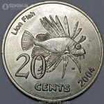 سکه 20 سنت جزایر کوکوس 2004 (UNC)