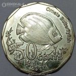 سکه 50 سنت جزایر کوکوس 2004 (UNC)