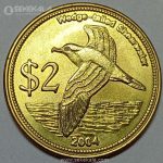 سکه 2 دلار جزایر کوکوس 2004 (UNC)