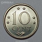 سکه 10 سنت آنتیل 1984 (مستعمرات هلند)(UNC)