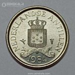 سکه 10 سنت آنتیل 1984 (مستعمرات هلند)(UNC)/