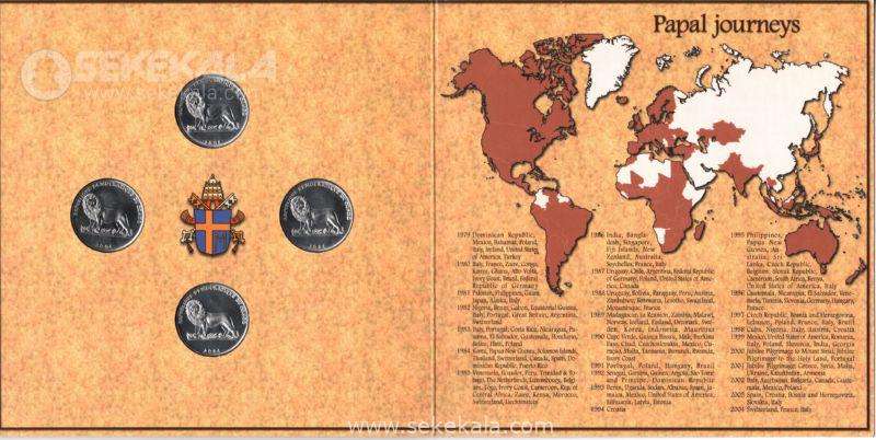 coin collection stoer.www.sekekala.com030119 (10) پک سکه های یادبود پاپ کنگو 2004