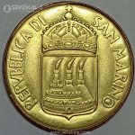 سکه 20 لیره سن مارینو 1973 (UNC)(کمیاب)