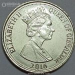 سکه 10 پنس کمیاب جبل الطارق 2016 (UNC)