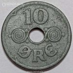 سکه 10 اوره کمیاب دانمارک 1941