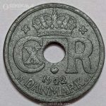 سکه 10 اوره کمیاب دانمارک 1942