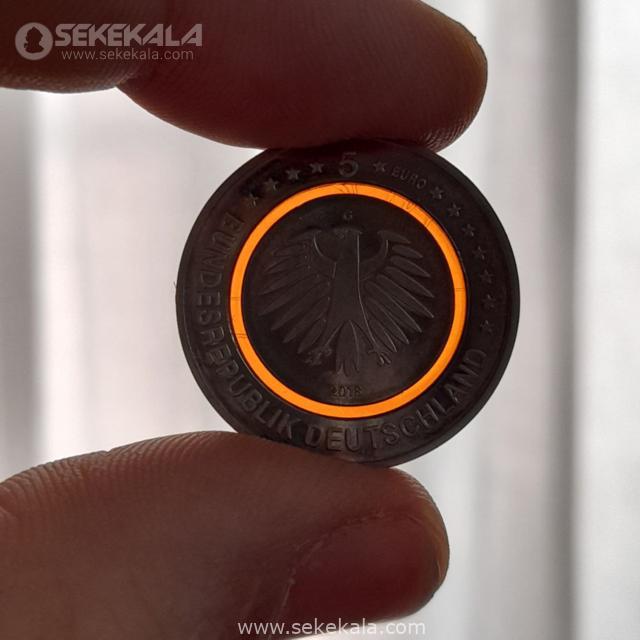 1000145748 سکه سه آلیاژی 5 یورو یادبودی آلمان 2018 (UNC)(بسیار کمیاب)