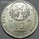 سکه کمیاب 10 اوگوییا موریتانی 2009 (UNC)