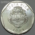 سکه 5 کولون کاستاریکا 1989 (UNC)