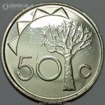 سکه 50 سنت کمیاب نامیبیا 2012 (UNC)