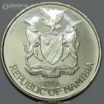 سکه 50 سنت کمیاب نامیبیا 1993 (PF)