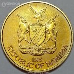 سکه 1 دلار کمیاب نامیبیا 1993 (PF)