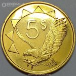 سکه 5 دلار کمیاب نامیبیا 1993 (PF)