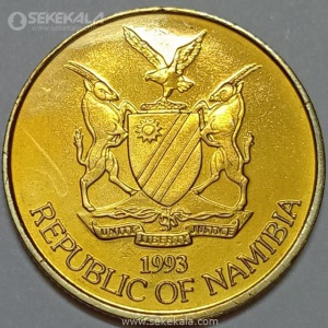 سکه 5 دلار کمیاب نامیبیا 1993 (PF)