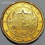 سکه 20 سنت یورو اسلواکی 2009 (UNC)