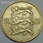 سکه 20 سنتی استونی 1992