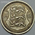 سکه 20 سنتی کمیاب استونی 1935
