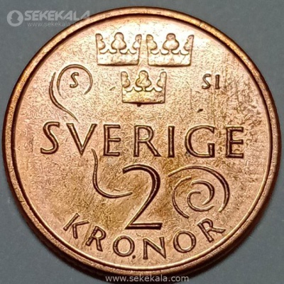 سکه 2 کرون سوئد 2016 (AU)