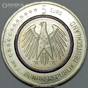 سه آلیاژی 5 یورو یادبودی آلمان 2016 (UNC)(بسیار کمیاب)