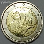 سکه 2 یورو سان مارینو 2024 (UNC)(بسیار کمیاب)
