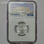 سکه 50 فنیگ آلمان وایمار 1921 (گرید شده توسط کمپانی معتبر NGC)