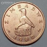 سکه 1 سنت کمیاب زیمبابوه 1989 (AU)