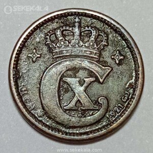 سکه 1 اوره دانمارک 1921 (کریستین دهم)