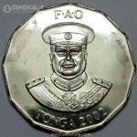 سکه کمیاب 50 سنیتی تونگا 2002 (UNC)