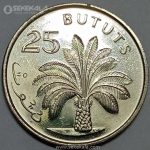 سکه کمیاب 25 باتوت گامبیا 1998 (UNC)