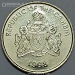 سکه کمیاب 25 باتوت گامبیا 1998 (UNC)