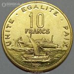 سکه 10 فرانک کمیاب جیبوتی 2016 (UNC)