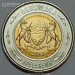 سکه کمیاب 2 پولا بوتسوانا 2013 (UNC)