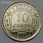 سکه 10 سنت کمیاب بلیز 2000 (UNC)