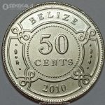 سکه 50 سنت کمیاب بلیز 2010 (UNC)