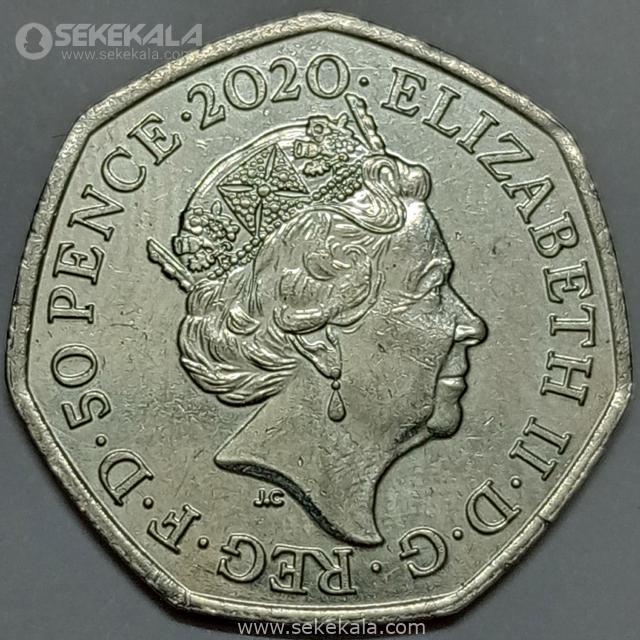Coin collection store sekekala.com040114 (189) 4. سکه 50 پنس - یادبود تنوع، بنیان بریتانیا روی این سکه عبارت "DIVERSITY BUILT BRITAIN" (تنوع، بنیان بریتانیا) نوشته شده است که نشاندهنده تأثیر جوامع مختلف در شکلگیری فرهنگ و اقتصاد بریتانیا است. پسزمینه طرحی هندسی دارد که نشاندهنده تنوع و ارتباط بین مردم مختلف است.