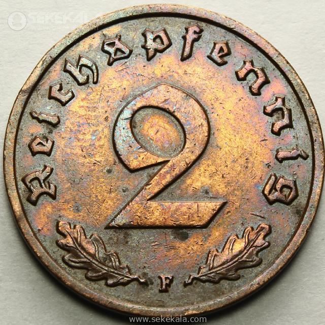 coin 040230 (131)~2.JPG سکه 2 رایش فنیگ کمیاب آلمان نازی 1939 F