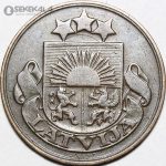 سکه 5 سانتیمی کمیاب لتونی 1922