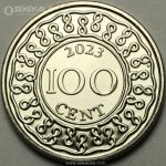 سکه کمیاب 100 سنت سورینام 2023 (UNC)