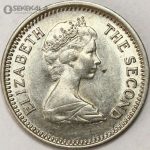 سکه 3 پنس کمیاب رودزیا مستعمره بریتانیا 1968 (UNC)