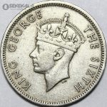سکه 1 شیلینگ رودزیای جنوبی مستعمره بریتانیا 1949 (جرج ششم)(بسیار کمیاب)