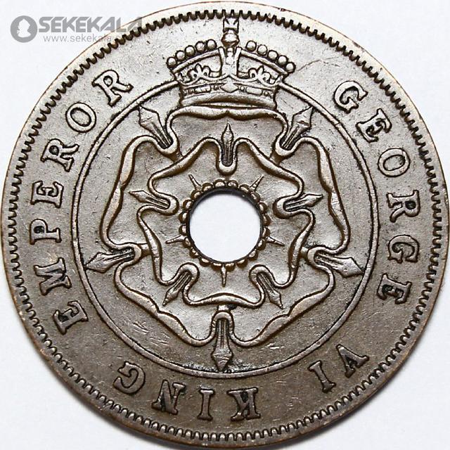 coin collection store.www.sekekala.com040316 (108) سکه 1 پنی رودزیای جنوبی مستعمره بریتانیا 1947 (جرج ششم)(بسیار کمیاب)