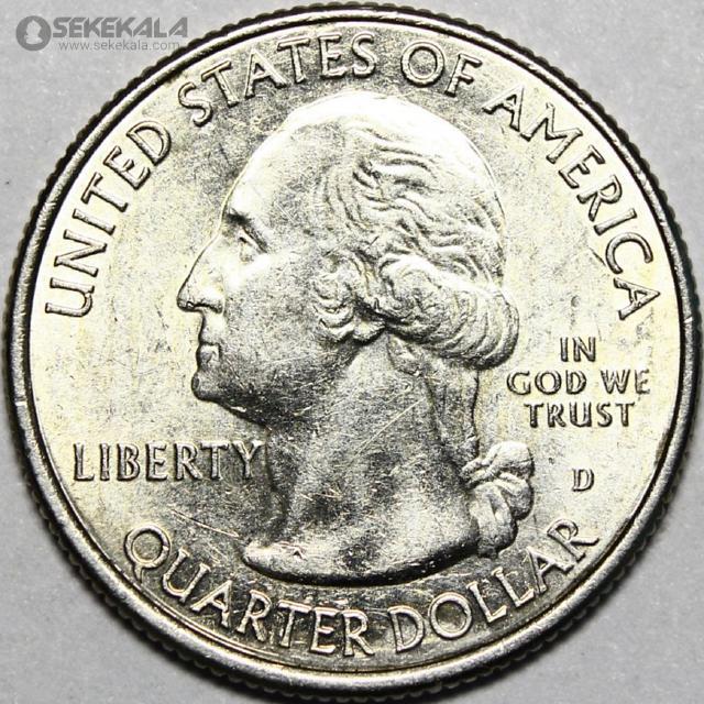 coin collection store.www.sekekala.com040404 (127) سکه کوارتر (25 سنت) یادبودی آمریکا 2013 D (کیفیت AU)