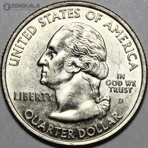 سکه کوارتر (25 سنت) ایالتی آمریکا 2003 D (کیفیت AU)