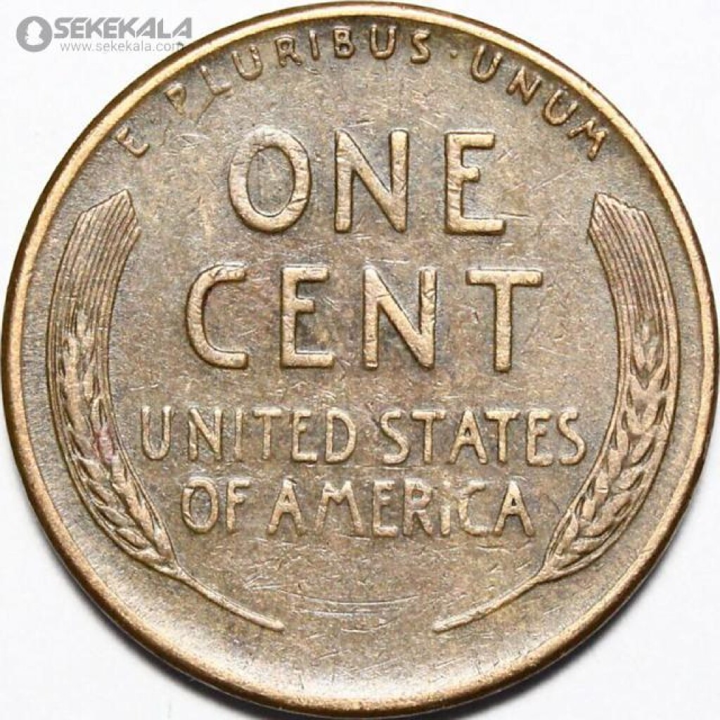 سکه 1 سنت قدیمی لینکلن آمریکا 1949 S